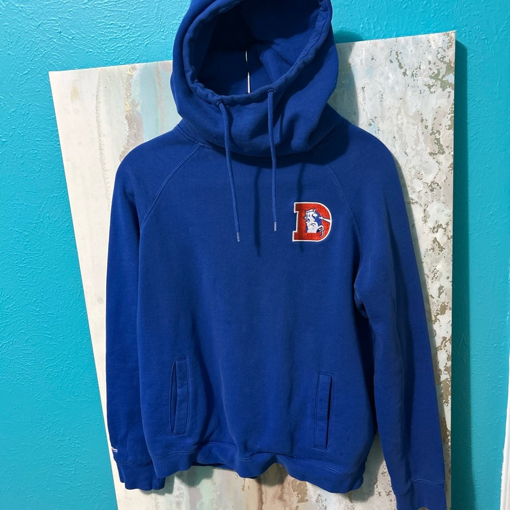 Mitchell & Ness Royal Blue Hoodie with Embroidered Logo